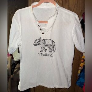 White Cotton Shirt from Thailand 🐘